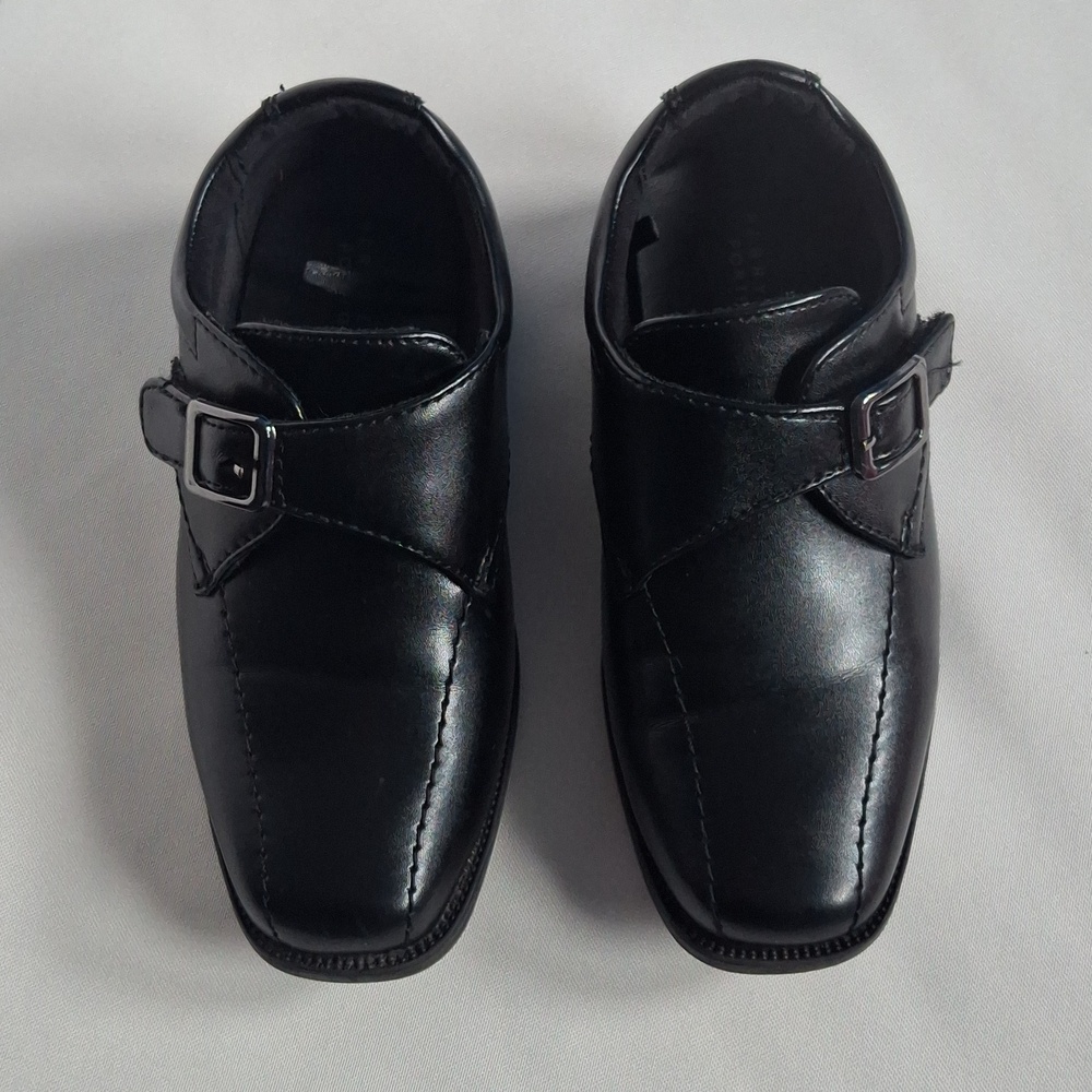 Perry Ellis Boys' Black Dress Monk Strap Shoes Toddler Kids Size 10